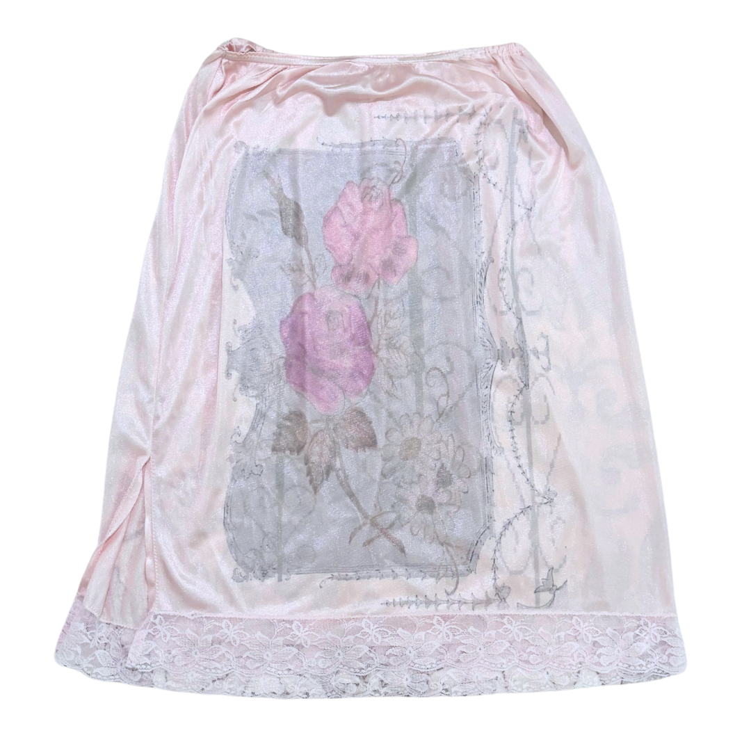 rose garden slip skirt