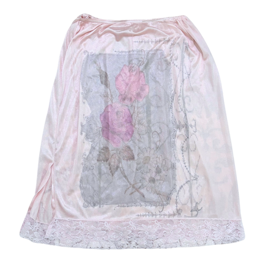 rose garden slip skirt