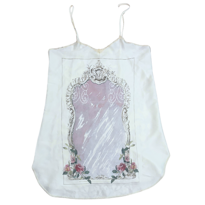 pink mirror slip dress